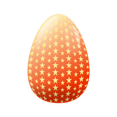 Isolated decorated easter eggs