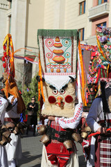Moscow Maslenitsa Festival, Russia. Traditional national celebration in folk style. Slavic...