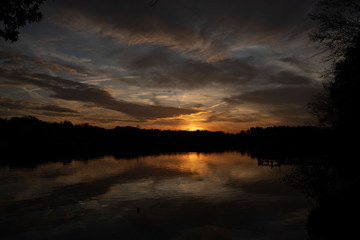 lake sunset