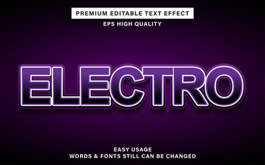 electro text effect