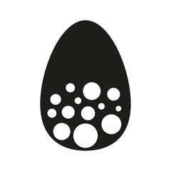 Isolated decorated easter eggs