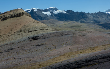 Fototapeta na wymiar Huascarán National Park Peru Mataraju mountains Yungay Cordillera Blanca