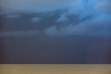 lightning over ocean