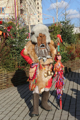 Moscow Maslenitsa Festival 2020. Traditional national celebration in russian folk style. Slavic...