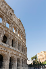 Details of the ruins of the Roman forum in Rome