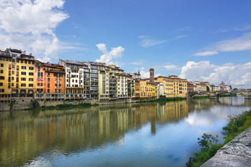 Fototapeta na wymiar Arno river in Florence Italy