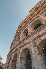 Details of the ruins of the Roman forum in Rome