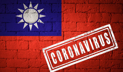 Obraz premium Flag of the Taiwan with original proportions.