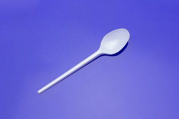 white and plastic food cutlery