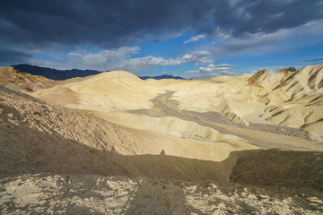 hikink the golden canyon - gower gulch circuit in death valley, california, usa