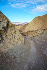 hikink the golden canyon - gower gulch circuit in death valley, california, usa