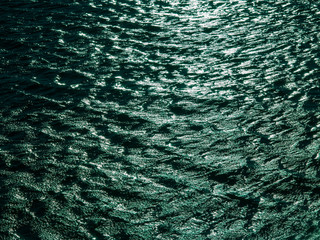 water ripples green