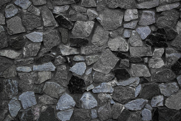 Old cobble stone wall texture for background