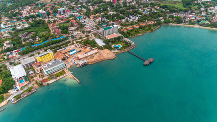 Fototapeta na wymiar aerial view of Masaki area in Dar es Salaam, Tanzania
