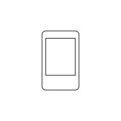 Mobile phone icon. Device button. Logo design element
