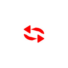 Refresh icon. Web site reload button. Repeat symbol. Logo design element