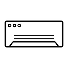 air conditioning icon vector