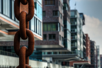 Naklejka premium Häuser in der Hafencity in Hamburg