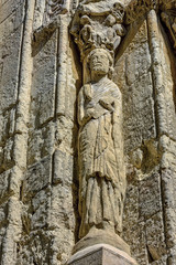 detalle portico principal iglesia de san martin, Segovia
