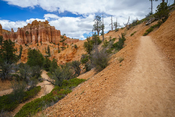 hiking the fairyland loop trail in bryce canyon national park, utah, usa