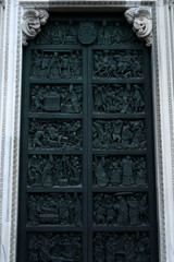 detail of cathedral Duomo in Milan, Italy