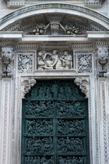 Obraz premium detail of cathedral Duomo in Milan, Italy