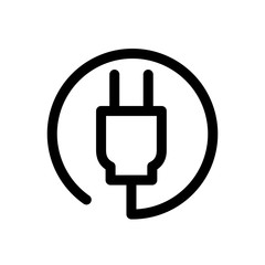 plug icon vector template