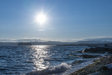 Cruise Ship Coming Into Ogden Point