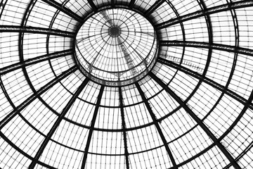 details of the roof Galleria Vittorio Emanuele II in Milan, Italy