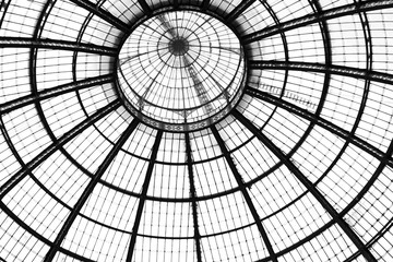 details of the roof Galleria Vittorio Emanuele II in Milan, Italy