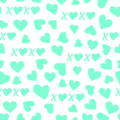 Vector seamless pattern Valentine's Day Love Heart