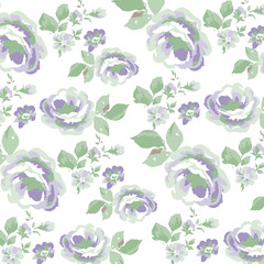 Fashionable pattern in small flowers. Floral background for textiles