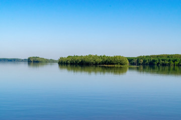 landscape with river and sky