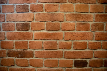 Fototapeta premium old red brick wall background