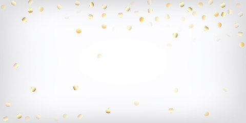 Gold, Silver VIP Flying Bokeh Confetti. Sparkling 