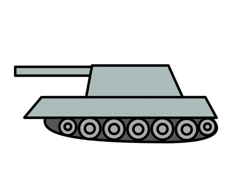 戦車(グレー)
