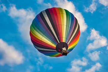 hot air balloon in sky, Vermont