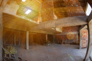 interior of construction site