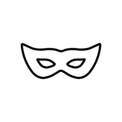 Mask line icon, logo isolated on white background