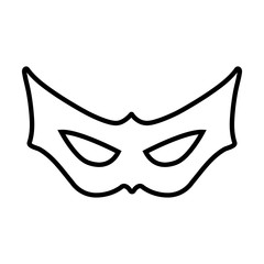 Mask line icon, logo isolated on white background