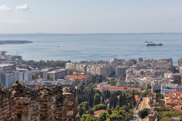 Panorama of city of Thessaloniki,  Greece