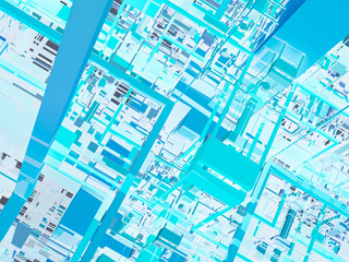 surreal futuristic digital 3d design art abstract background fractal illustration for meditation and decoration wallpaper