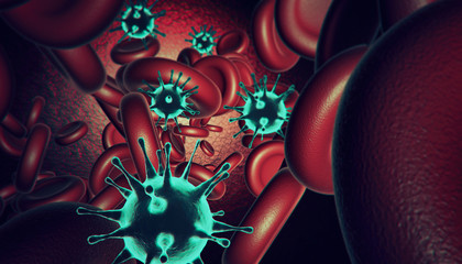 New coronavirus 2019-ncov. 3D illustration