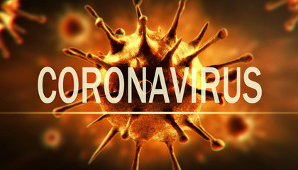 New coronavirus 2019-ncov. 3D illustration