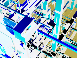 surreal futuristic digital 3d design art abstract background fractal illustration for meditation and decoration wallpaper