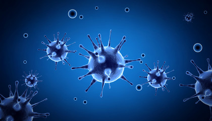 New coronavirus 2019-ncov. 3D illustration