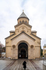 View on Kashveti Church of St. George on Shota Rustaveli Avenue, Tbilisi