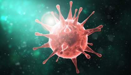 New coronavirus 2019-ncov. 3D illustration