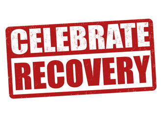 Celebrate recovery sign or stamp
