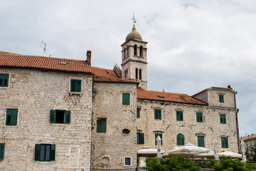 Fototapeta na wymiar Historical town of Vodice in Croatia in Europe